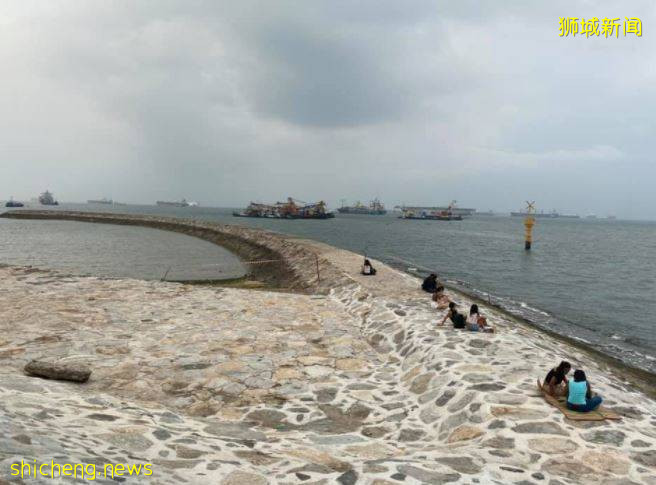 新加坡隐藏滨海湾防波堤, 本地网友疯传