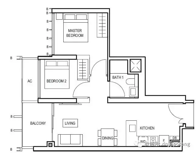 武吉知马上段,5分钟到山景道地铁站