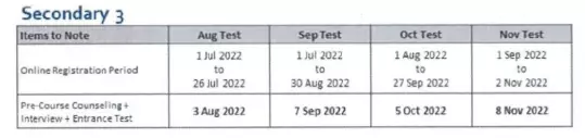 官方消息：新加坡三育中小學2022入學考試日期公布