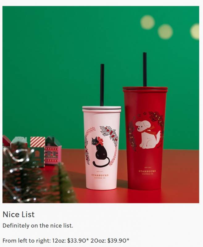 今年星巴克圣诞主题系列来啦!暖心可爱的小动物圣诞节设计,超丰富款式挑花眼
