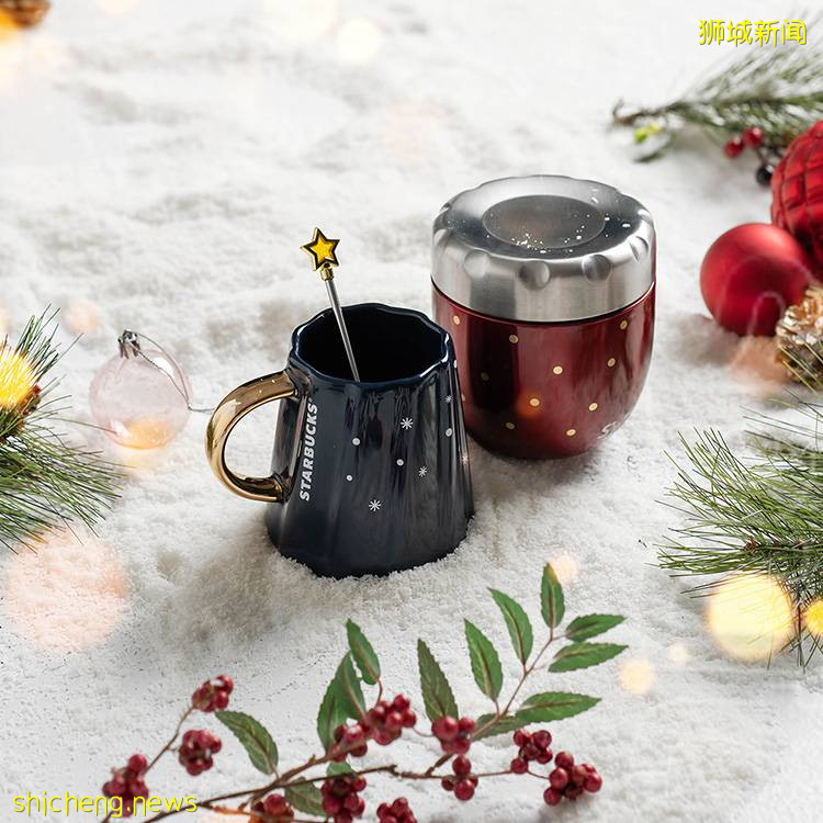 Starbucks冬季圣诞周边🎄全岛已上架!雪人+小熊+雪花+圣诞树造型、佳节氛围感十足❄