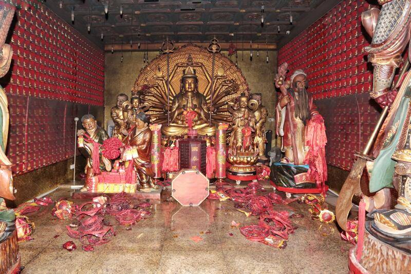 三巴旺財神廟火災 神像竟完好無損