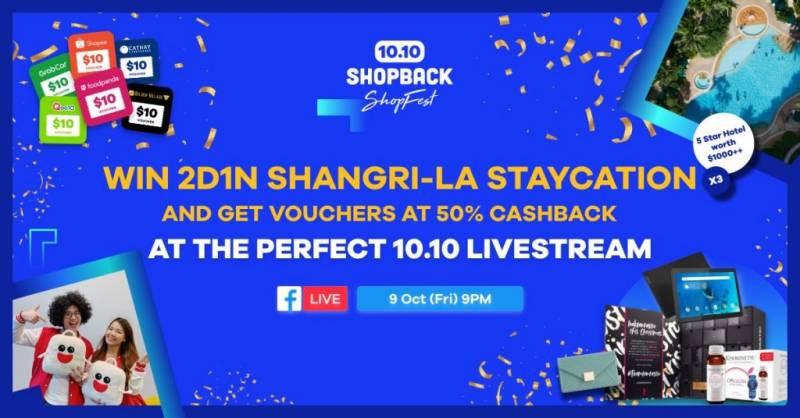 10.10大促預備沖呀！香格裏拉Staycation，平板電腦，Kindle，耳機，名牌包包免費送！各大電商加大號返現