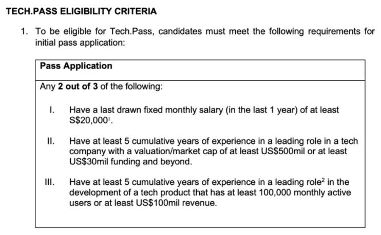 新加坡第四种工作准证Tech Pass横空出世!全球招募科技大神,申请门槛简直是