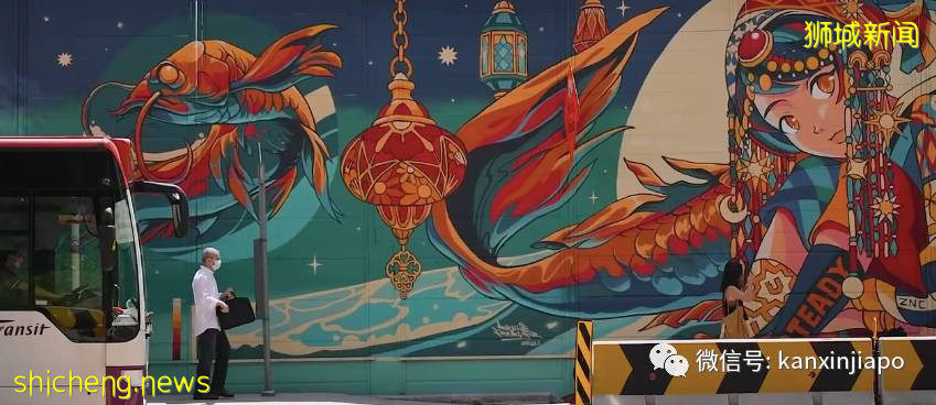 新加坡最长的街头艺术!238米,一直拍拍拍不停