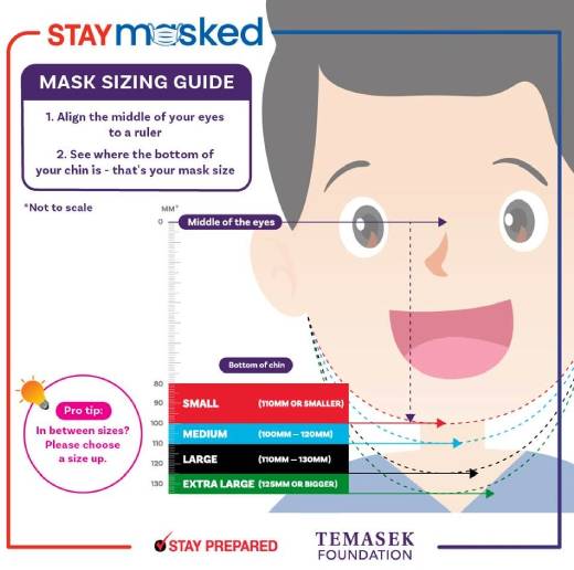 请勿将不合适的口罩扔向志愿者,请测量好面部尺寸后领取口罩