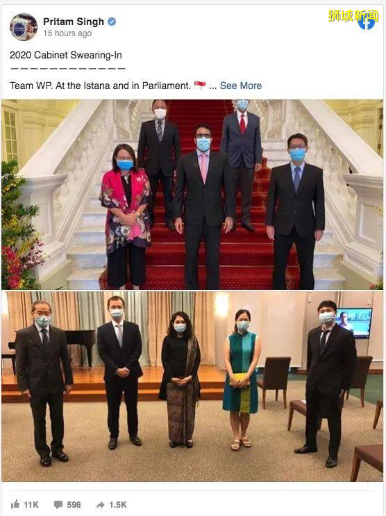 多圖!李顯龍宣誓就任新一屆的新加坡總理,反對黨議員也來了