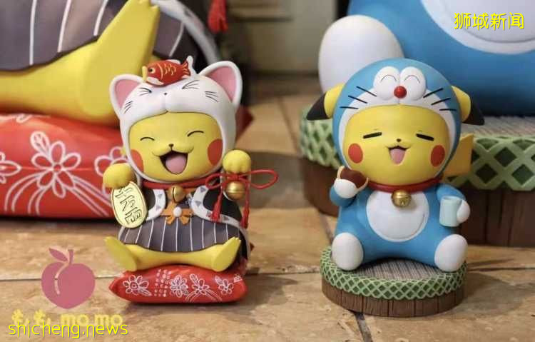 皮卡丘和哆啦A梦合体啦!两个角色的共同粉丝简直不要太开心