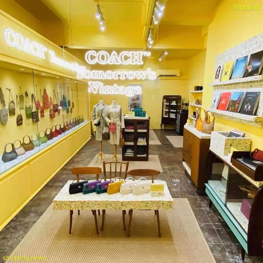 Coach复古黄色快闪店,年代感满满超有feel