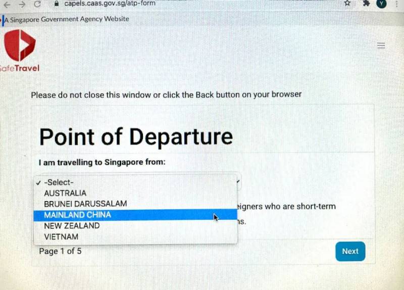 中國飛新加坡乘客免隔離！中國網友：抱歉今年不來了！新加坡：沒事我等你