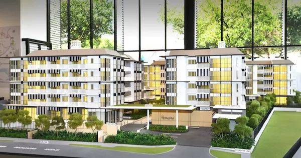 The Verandah Residences以黑白两色引人注目