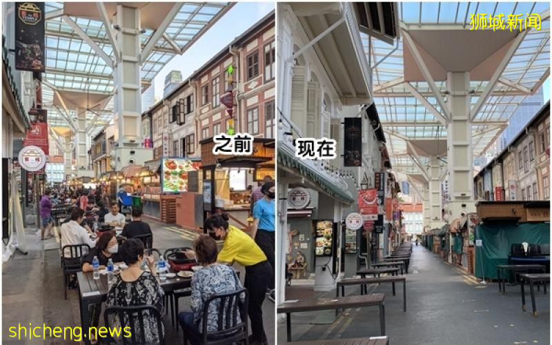 牛车水美食街生意少 20摊停业“止血”