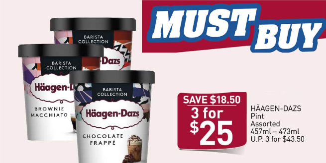 【下周活动】哈根达斯近半价，焦糖布丁冰淇淋，吃韩国牛排拉面