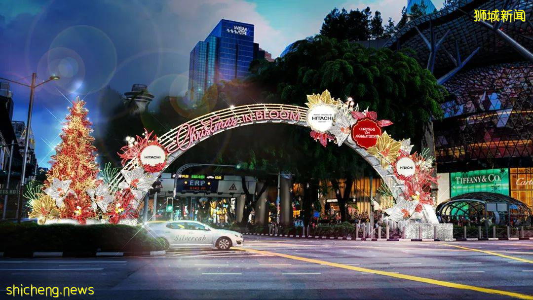 新加坡烏節路聖誕季亮燈將于11月13日舉行，“花開聖誕”缤紛綻放