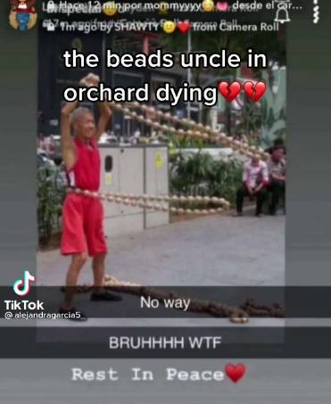 TikTok驚傳烏節路街頭老爺爺離世?老爺爺現身辟謠:“我很健康!”