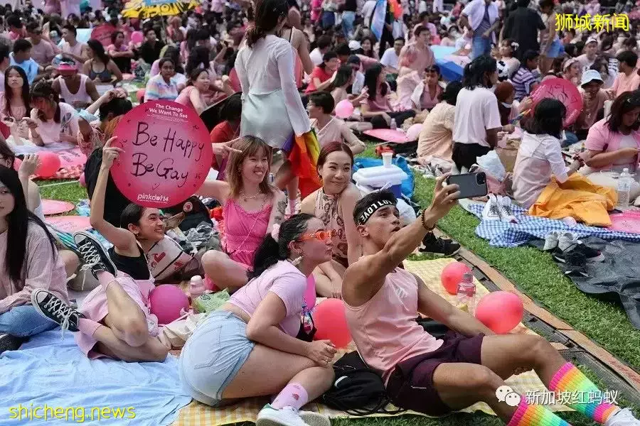 不寻常的周末午后　新加坡国会议员身影首次出现在“粉红点”集会