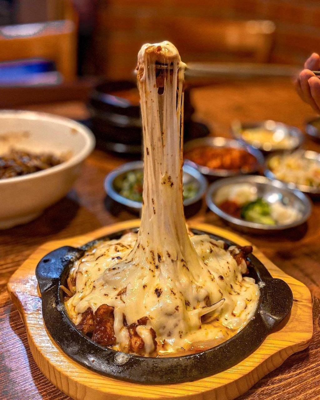 HoHo Korean Restaurant芝士辣炒鸡肉🧀超强拉丝、香辣微甜,刷爆你的卡路里😈