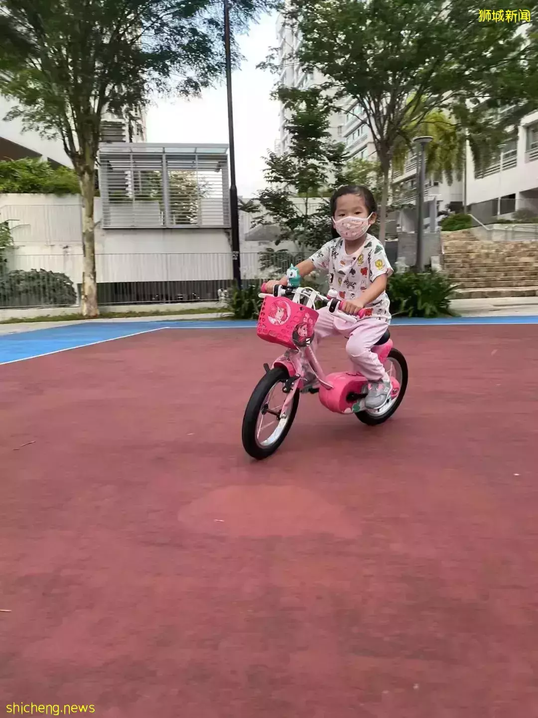 新加坡親子騎行的快樂~剛冒頭的蘑菇、曬太陽的大蜥蜴、嬉鬧打滾的水獺