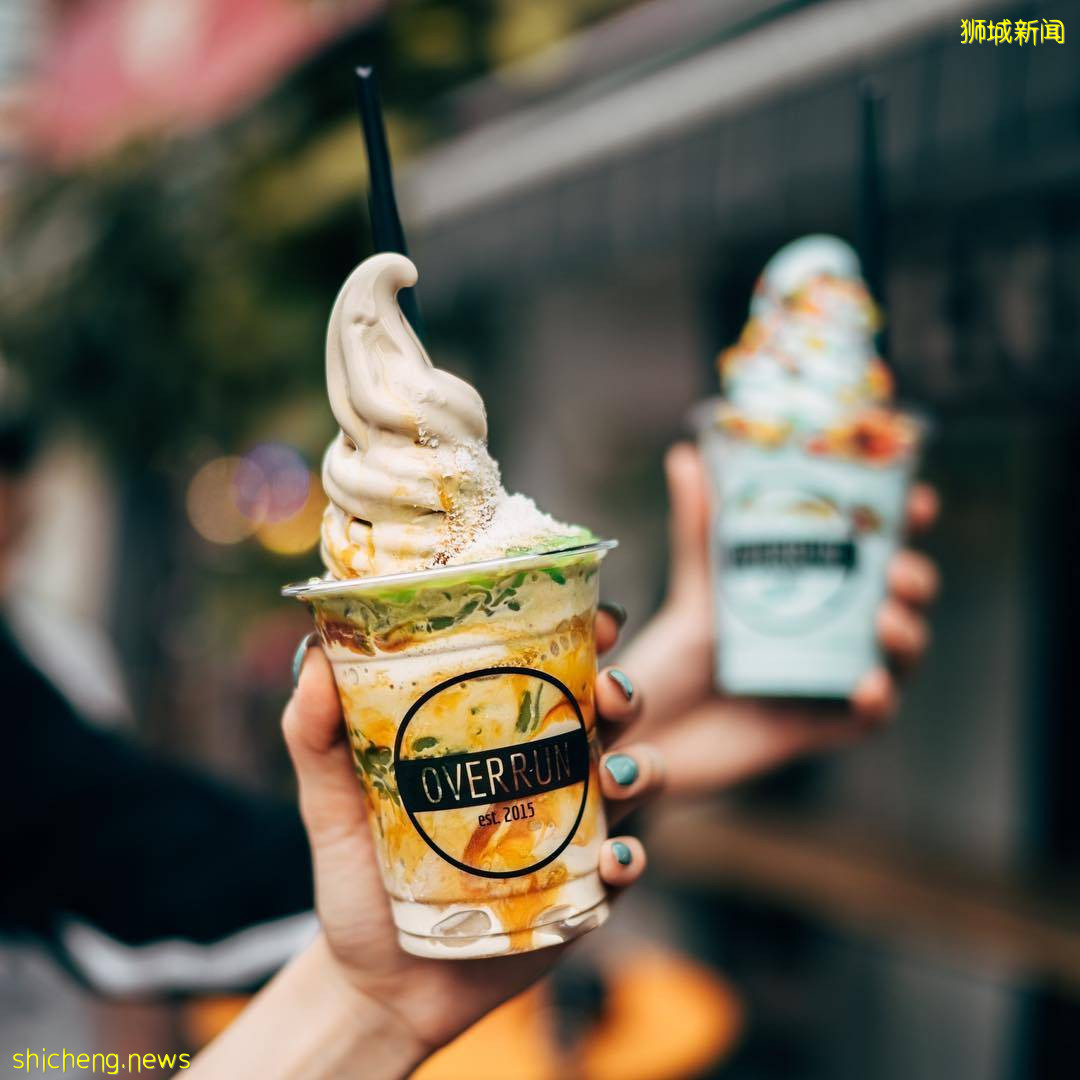热天来吃冰🍦 Overrun煎蕊榴梿冰淇淋+超多创意口味!满满一杯挤到满,配料绝对不手软💥