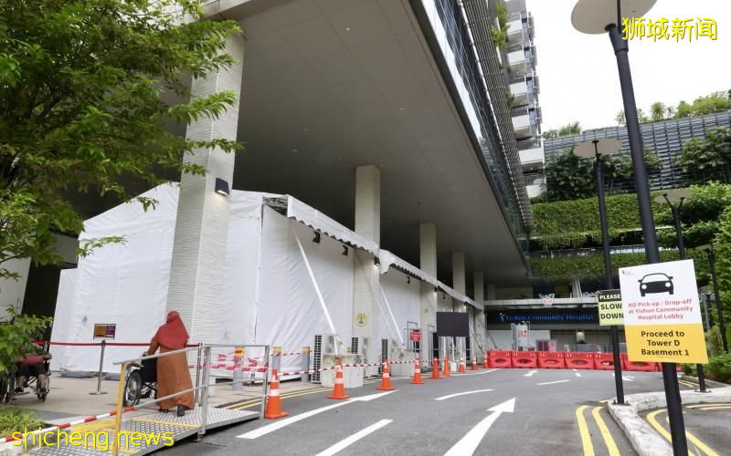 邱德拔医院设立临时等候区让冠病病患等候转移