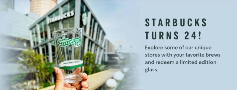 12月14日起,新加坡星巴克24周年庆免费送杯子拉!这12家门店可以兑换