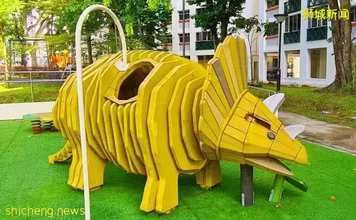 丹麦扭曲房登陆新加坡组屋区:恐龙、沉船世界让儿童的想像力奔驰