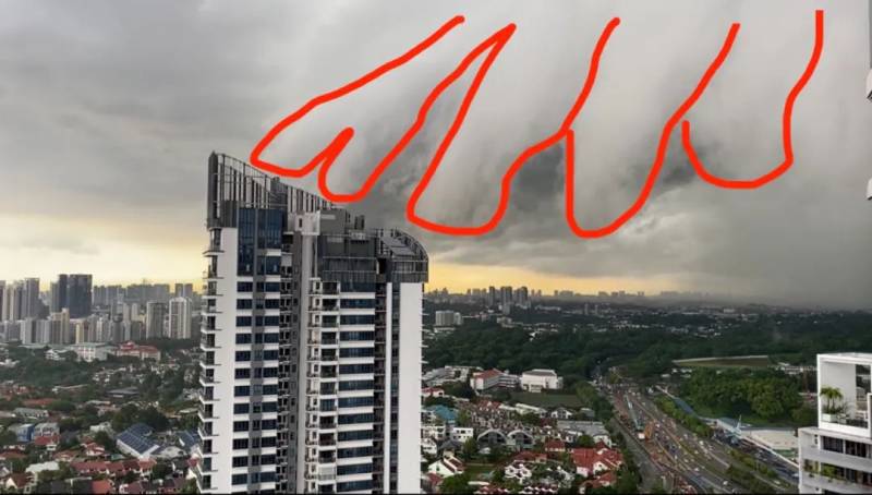 猶如世界末日!實拍新加坡被海嘯雲“吞沒”!暴雨、發大水、樹倒