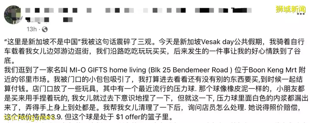 “我和女儿遭到店员怒斥:这里是新加坡,不是中国!”
