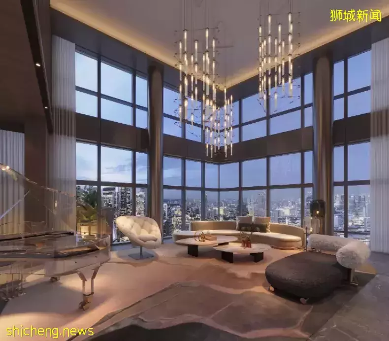 濱海灣居(Marina Bay Residences)的 "空中別墅 "售價1.1111億新元