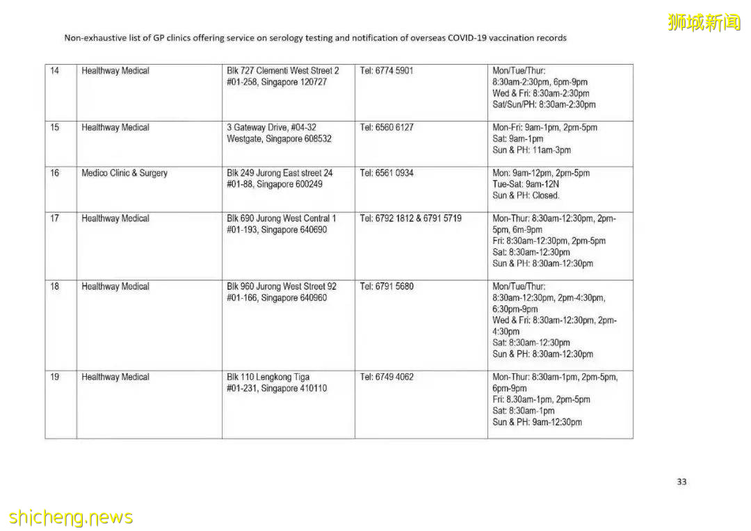 留学生亲述:在新加坡转移中国疫苗接种记录(内含诊所名单)