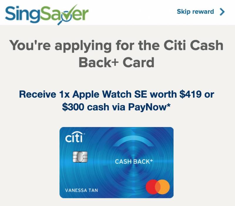 11月新加坡申請信用卡指南!申請就免費領APPLE Watch SE, 無線降噪耳機, 200