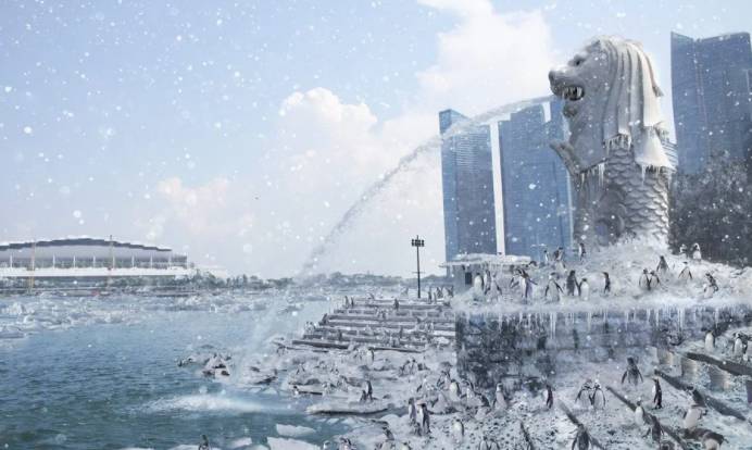 今天凌晨一阵狂风暴雨,新加坡出现4年来最低气温21度