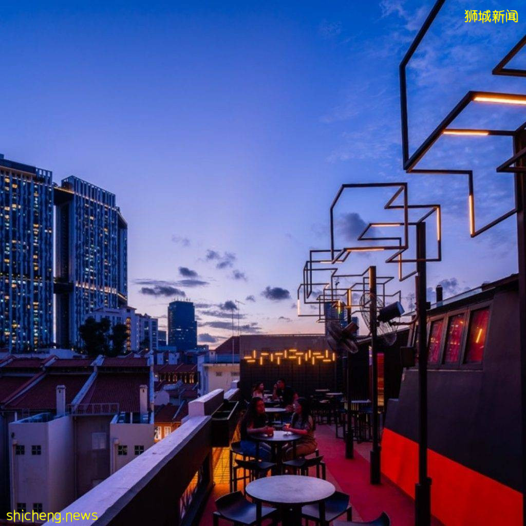 Tanjong Pagar屋頂酒吧“Levant”🍸四樓天台美景、小酌幾杯，感受地中海異國風情✨