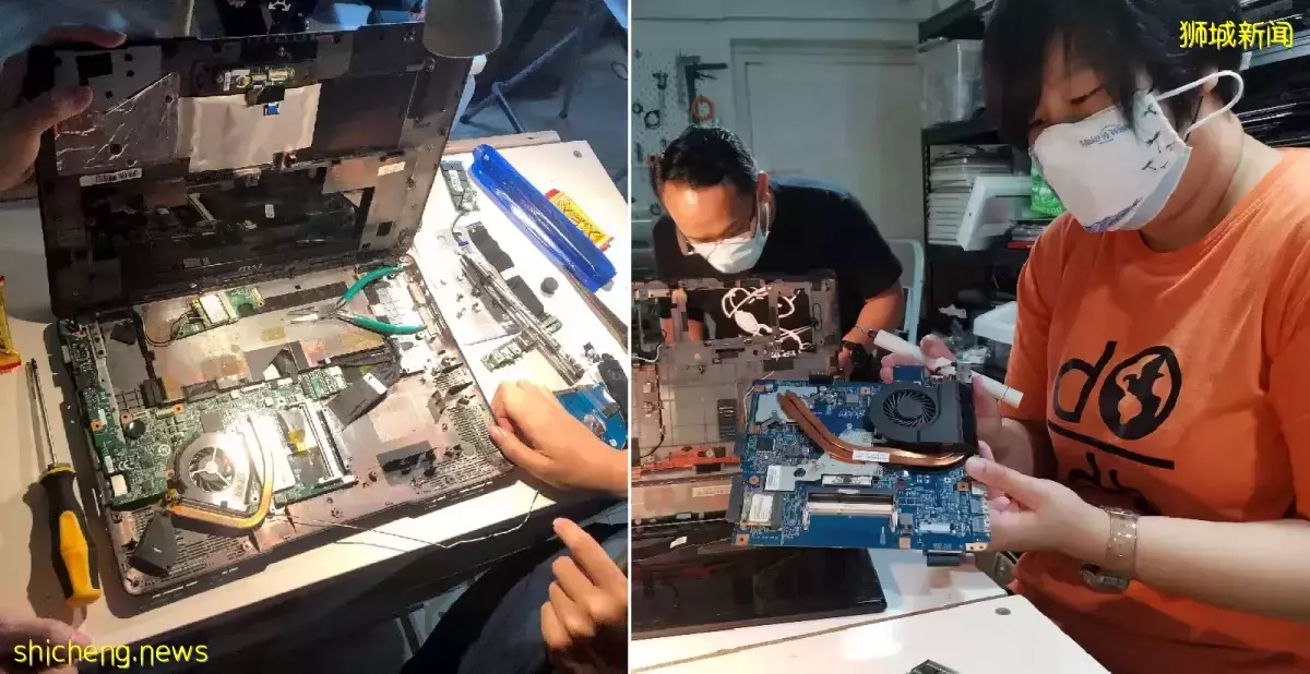 保安人员翻新二手电脑 环保助人学新技能一举三得