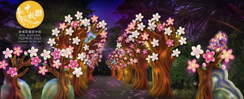 濱海灣花園慶中秋活動正式開啓,每晚7點亮燈,爲期2周,免費入場