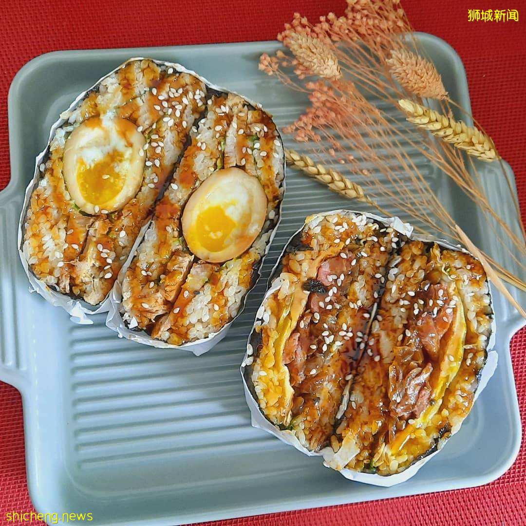 居家新发现!日式Onigirazu米饭卷、流心溏心蛋超诱人😍懒人早午餐首选、全岛外送中🛵