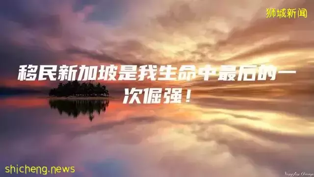 移民新加坡是我生命中最后的一次倔强