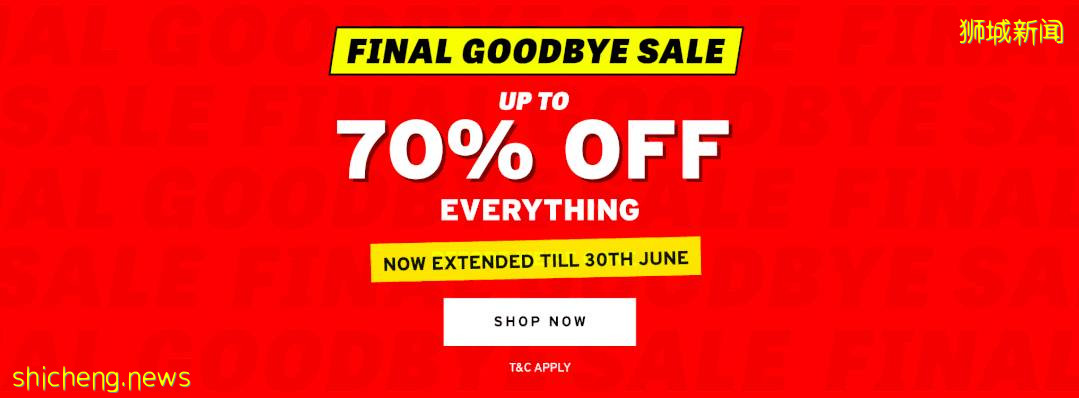 Topshop全网下线，宣布彻底退出新加坡