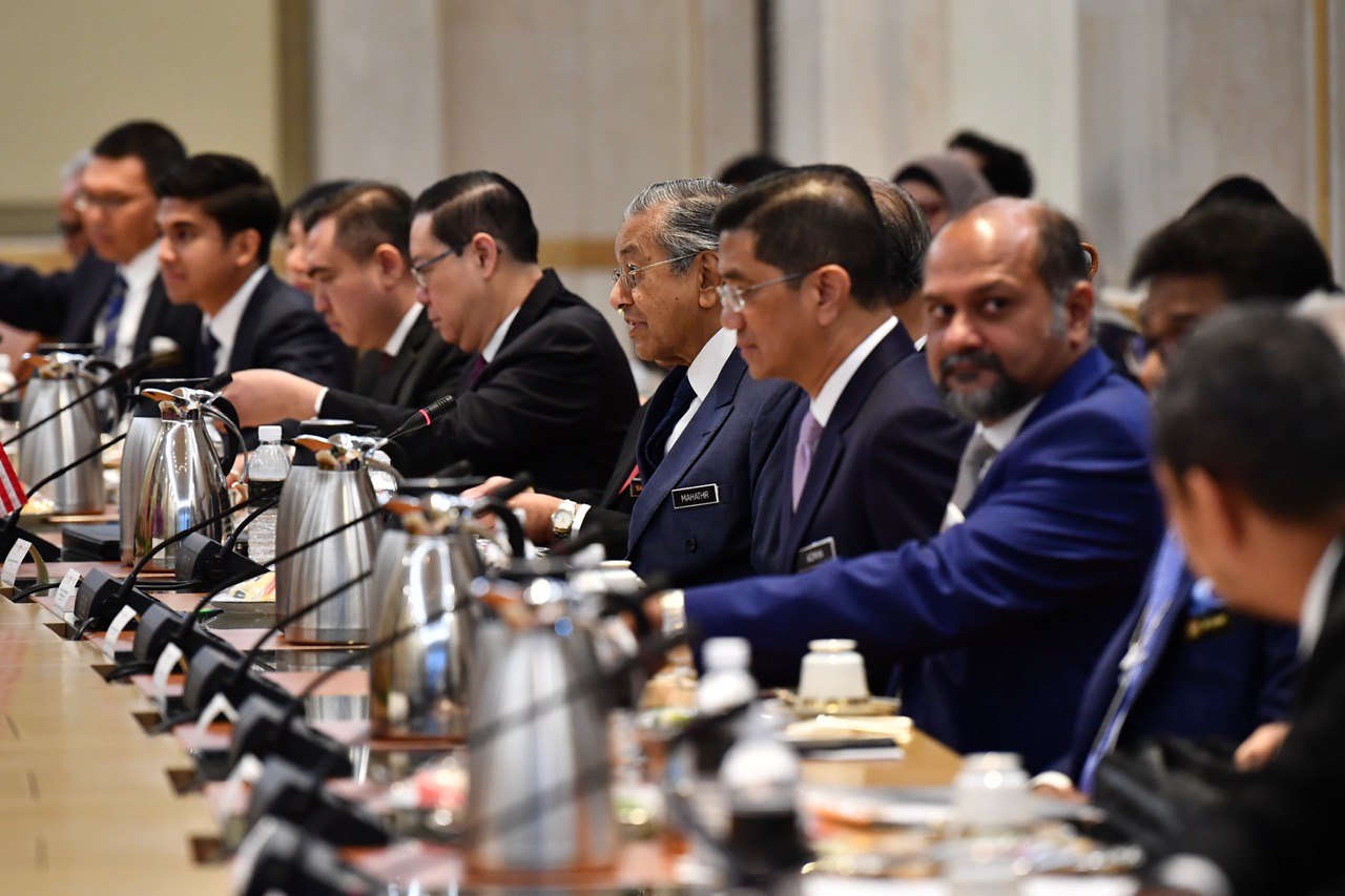 Malaysian Prime Minister Mahathir Mohamad and the Malaysian delegation ST..jpg
