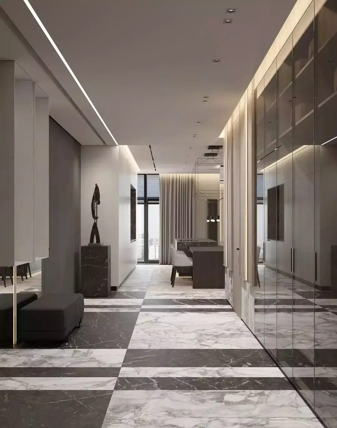 932 Designs新作 117㎡兩居室，新加坡簡約的奢華