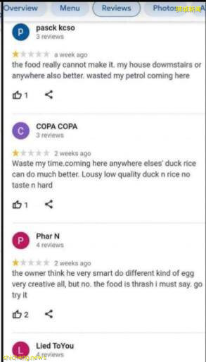 新加坡小贩遭网络霸凌!留恶评弄垮你