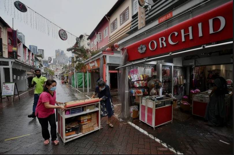 疫情之下,新加坡“唐人街”除夕前夕一个字“冷”