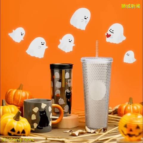 星巴克万圣节系列!变色陶瓷杯、夜光榴梿杯,还有限定装玩具小熊哦