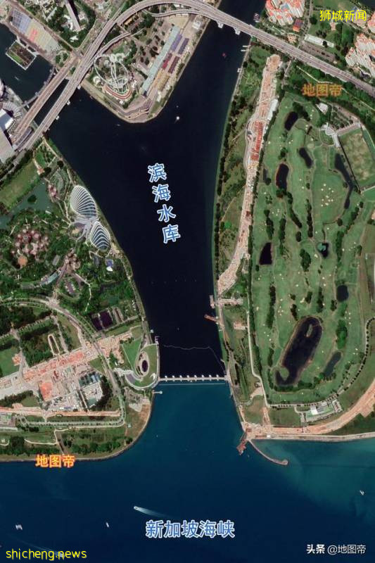 航拍新加坡,爲何這麽多水庫!