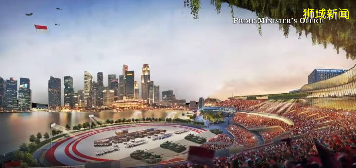 新加坡滨海湾浮动舞台将改为永久建筑，命名为“卫国广场”，初步设计揭晓