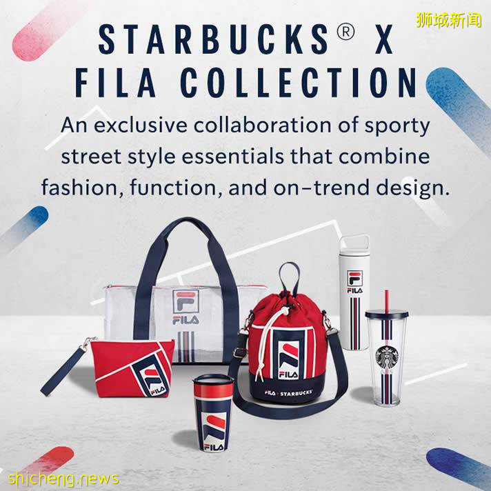 史上首次！星巴克✖️Fila跨界聯名系列！幹淨又清爽的運動風格，7月22日開搶