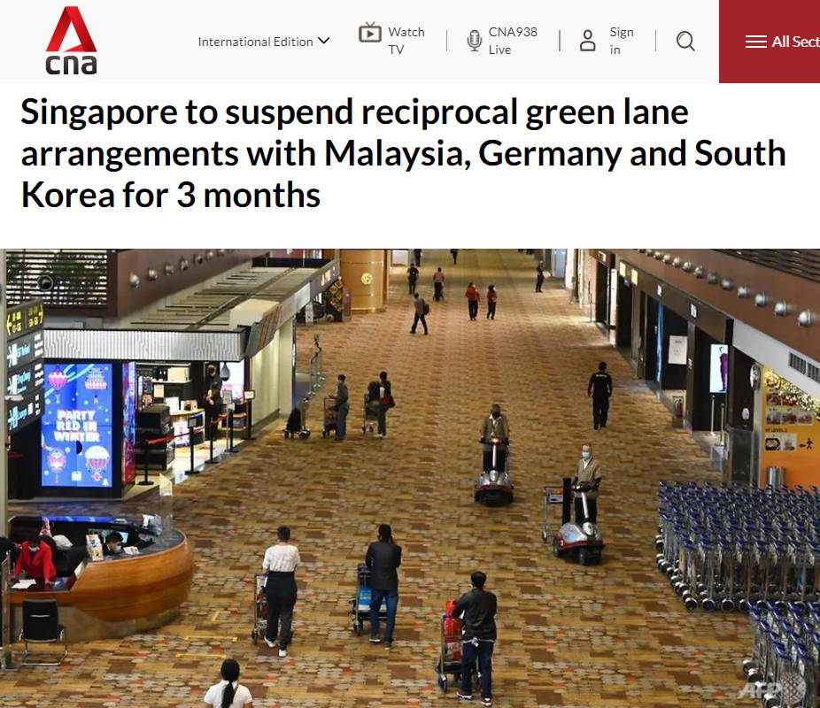 新加坡关闭多国绿色通道！32名女佣、机场安检员感染，入境通道有高风险