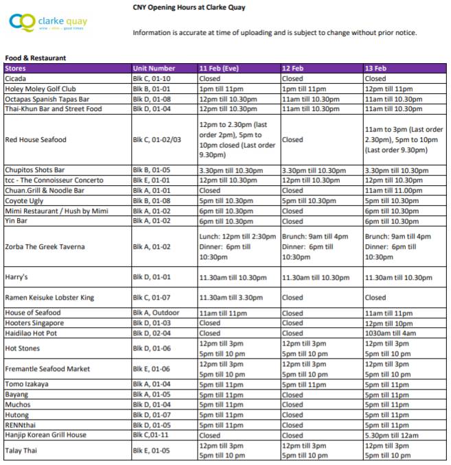 春節期間，新加坡全島超市、商場、巴士運營時間大彙總