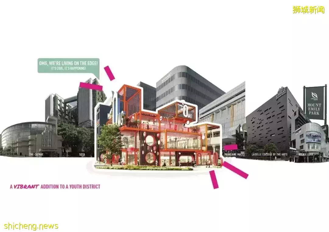 新加坡老商場改造,用工業霓虹升級視覺地標