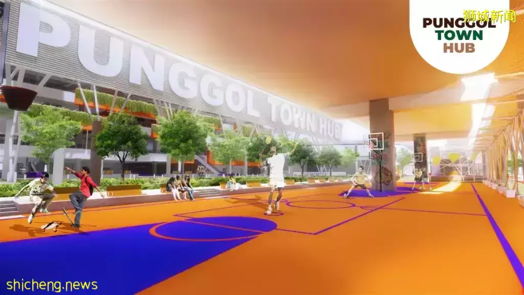 全新Punggol Town Hub即将建成，预计明年年中开业！设有超大美食中心&amp;图书馆